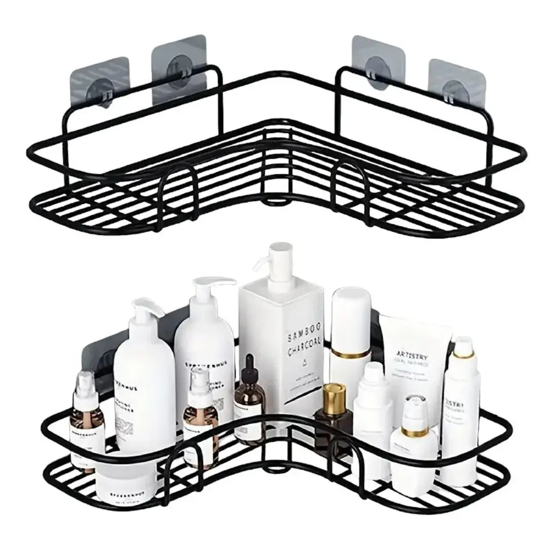 Kit 2 Prateleira Para Banheiro Canto Porta Shampoo